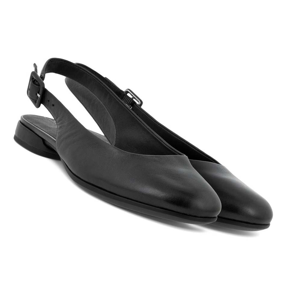 Ecco Anine Sling-back Ballerinasko Dame Svarte | NO 6UZG